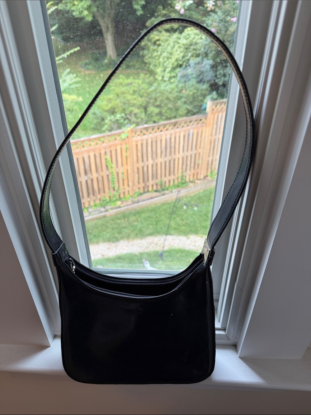 Nine West Black Shoulder Bag with Smooth Finish